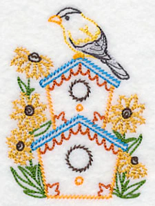 Goldfinch and Black-Eyed Susans (Vintage) - Image 3