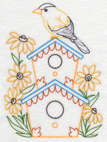 Goldfinch and Black-Eyed Susans (Vintage) - Image 4