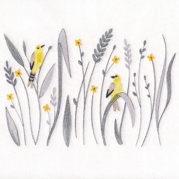 Goldfinch and Fields Border - Image 2