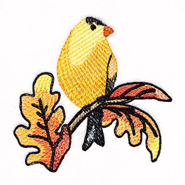 Goldfinch on Autumn Oak Branches - Image 4
