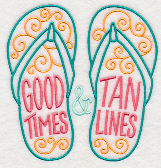 Good Times and Tan Lines Flip Flops - Image 2