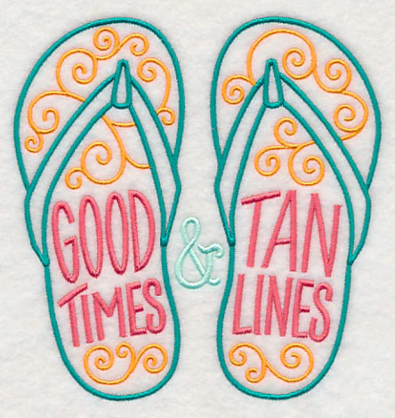 Good Times and Tan Lines Flip Flops - Image 3