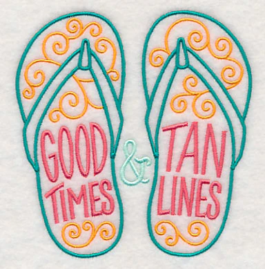 Good Times and Tan Lines Flip Flops - Image 4