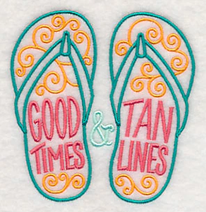 Good Times and Tan Lines Flip Flops - Image 5