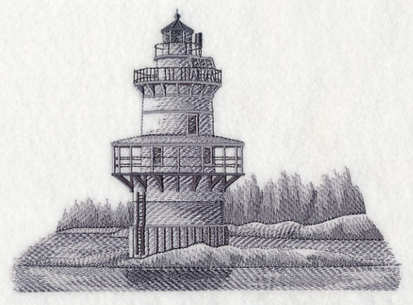 Goose Rocks Lighthouse Sketch (Maine) - Image 2