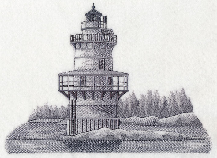 Goose Rocks Lighthouse Sketch (Maine) - Image 4