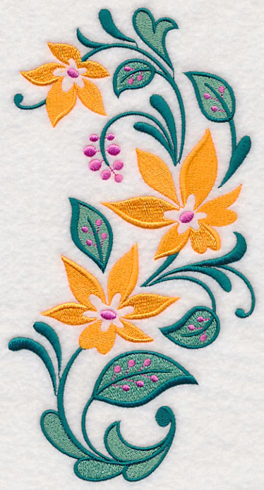 Graceful Floral Spray - Image 2