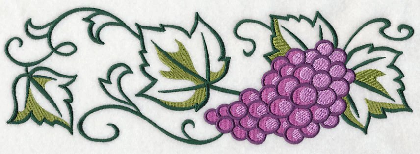 Graceful Grape Bunch Border - Image 6