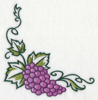 Graceful Grape Bunch Corner - Image 2