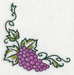 Graceful Grape Bunch Corner - Image 3