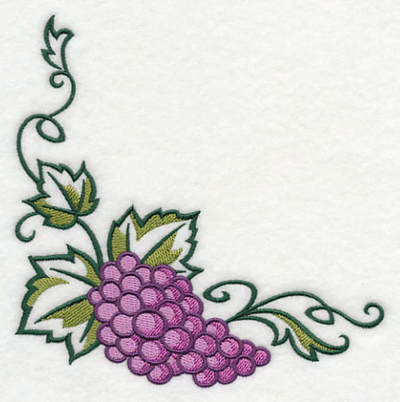 Graceful Grape Bunch Corner - Image 4