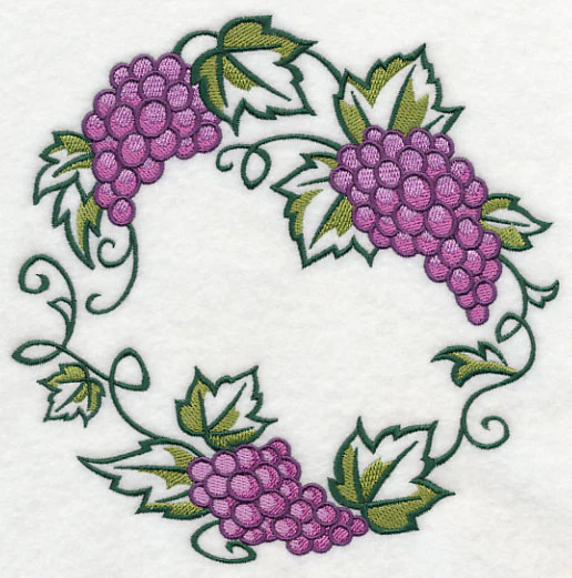 Graceful Grape Bunch Wreath - Image 2