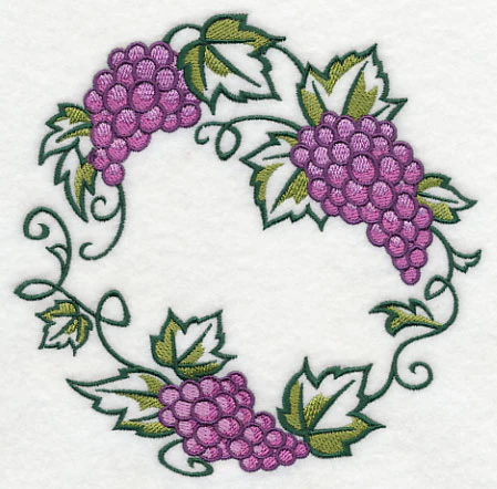 Graceful Grape Bunch Wreath - Image 3