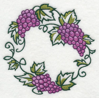 Graceful Grape Bunch Wreath - Image 4