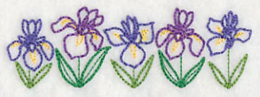 Graceful Iris Border (Vintage) - Image 5
