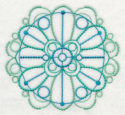 Graceful Medallion Circle (Candlewicking - Image 4
