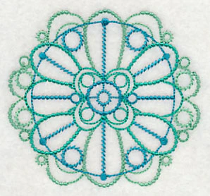 Graceful Medallion Circle (Candlewicking - Image 5