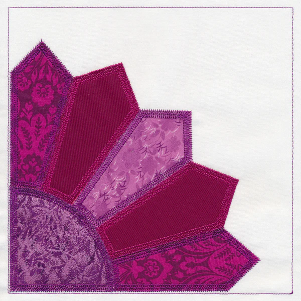 Grandmother's Fan Quilt Block (In-the-Hoop) - Image 11