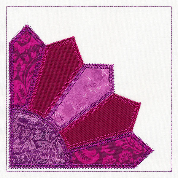 Grandmother's Fan Quilt Block (In-the-Hoop) - Image 5