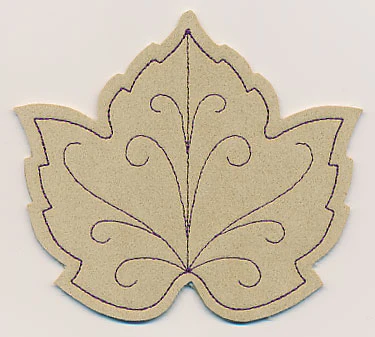Grape Leaf Coaster (In-the-Hoop) - Image 3