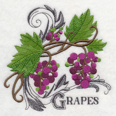 Grapes and Baroque Flourish - Image 3