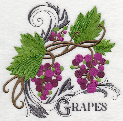 Grapes and Baroque Flourish - Image 4