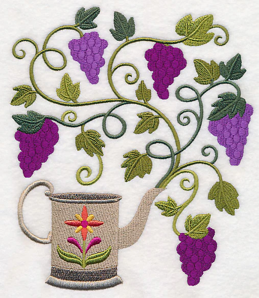 Grapes and Watering Can