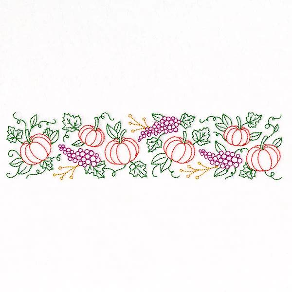 Grapes & Pumpkins Border - Image 5