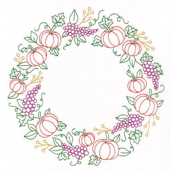 Grapes & Pumpkins Wreath - Image 5