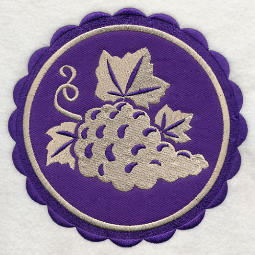 Grapes Stamp (Applique) - Image 2