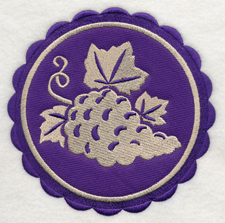 Grapes Stamp (Applique) - Image 3