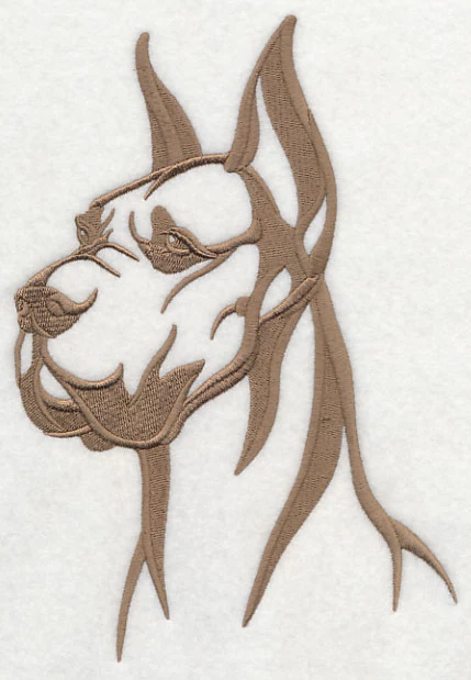 Great Dane Silhouette (Cropped Ears) - Image 4