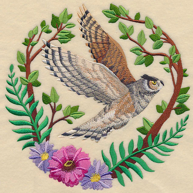Great Horned Owl Scene - Image 6
