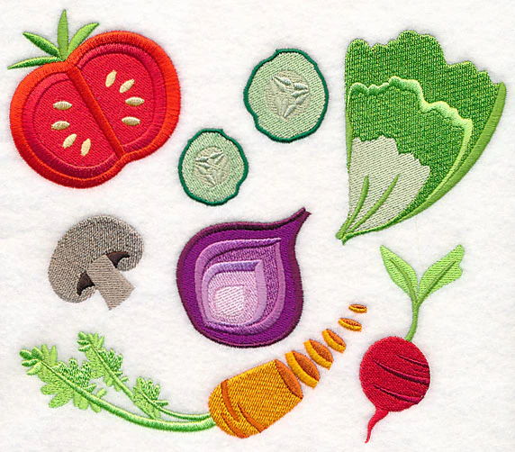Green Salad Collage