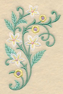 Greenery and Blossoms Spray