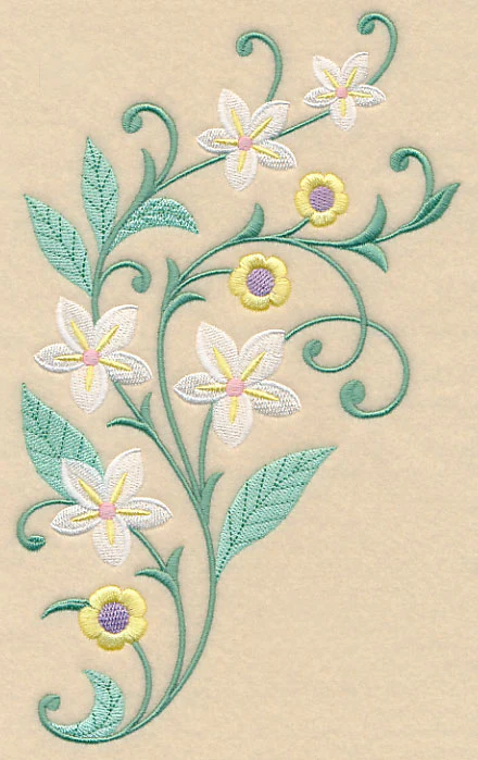 Greenery and Blossoms Spray - Image 2