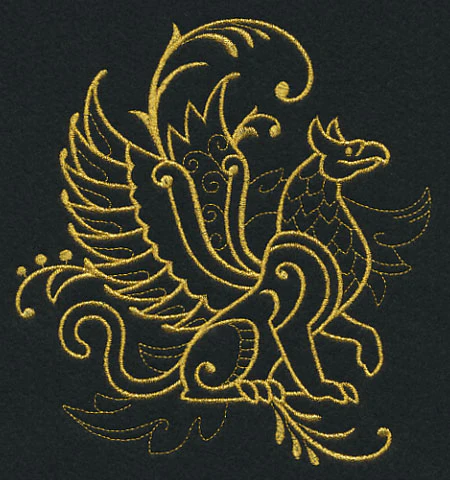 Griffin Filigree (Goldwork) - Image 3