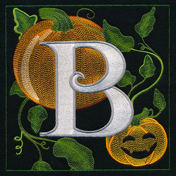 Halloween Boo Square - B