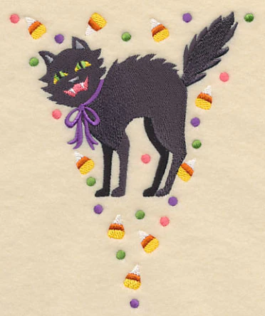 Halloween Bunting - Creepy Cat - Image 2