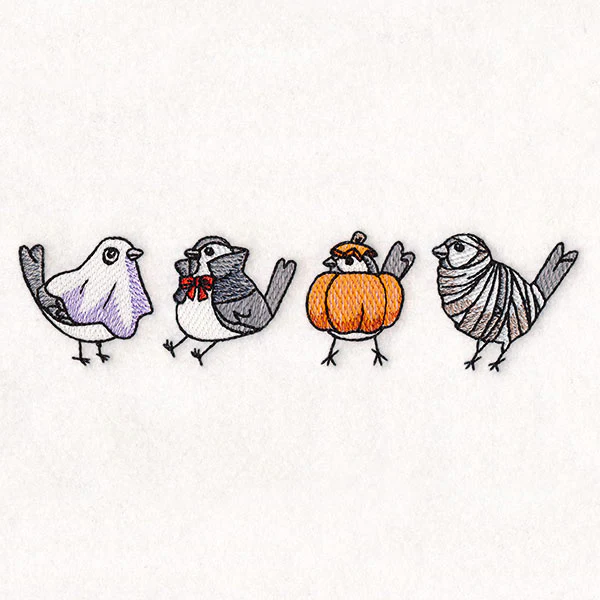 Halloween Chickadee Border - Image 10
