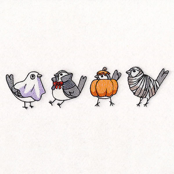 Halloween Chickadee Border - Image 7