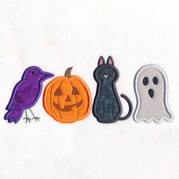 Halloween Friends Border (Applique) - Image 5