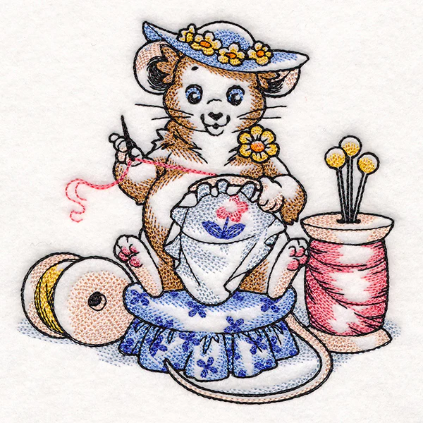 Hand Embroidery Mouse - Image 7