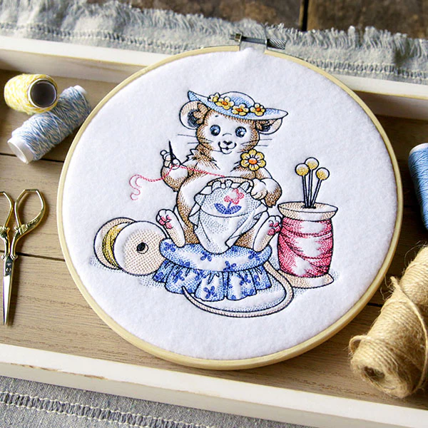 Hand Embroidery Mouse - Image 8