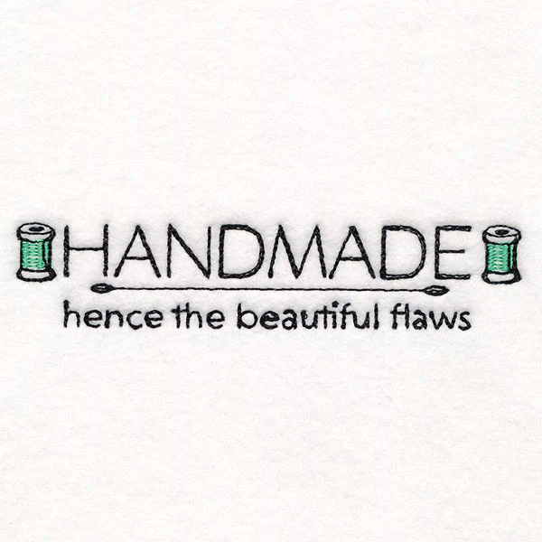 Handmade with Beautiful Flaws Label - Image 3