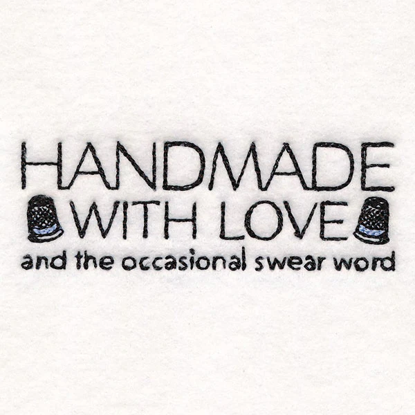 Handmade with Love & Swear Words Label - Image 2