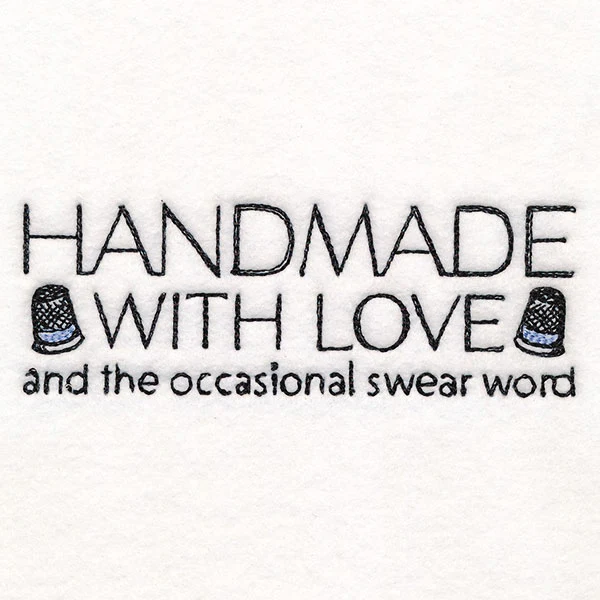 Handmade with Love & Swear Words Label - Image 3