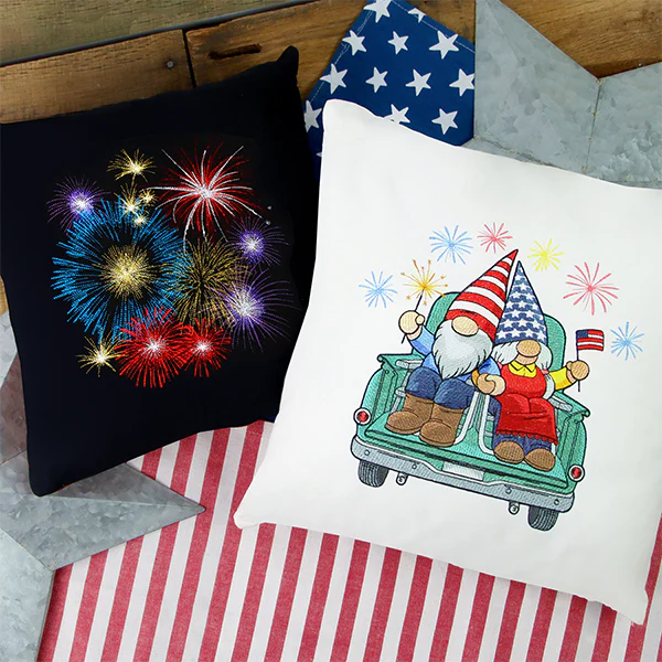 Happy 4th Gnomes Retro Truck - Image 4