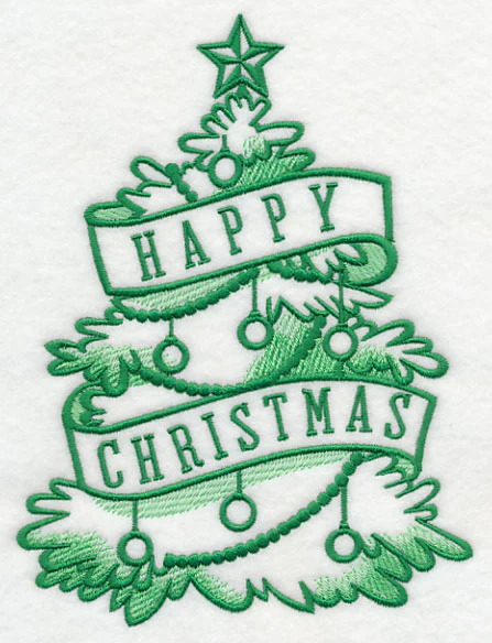 Happy Christmas and Tree - Image 2