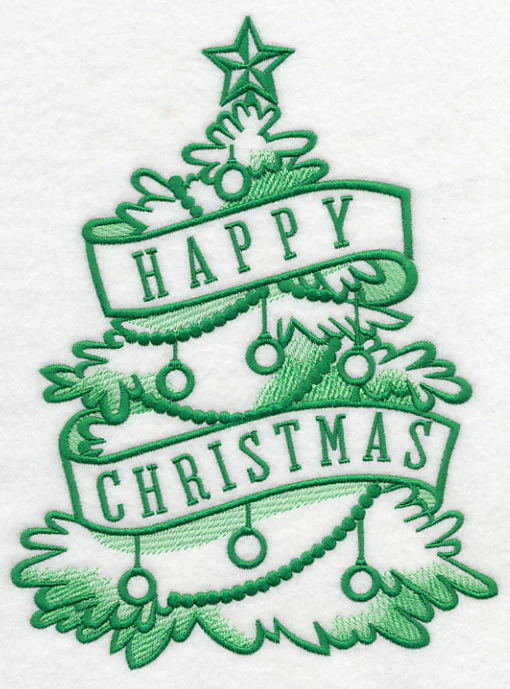 Happy Christmas and Tree - Image 4